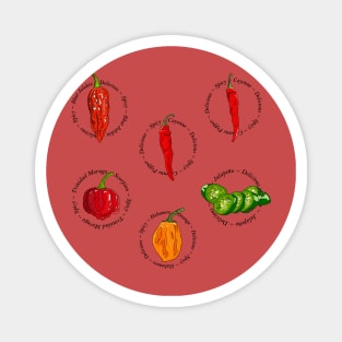 Chili Pepper Sticker Set 1 Magnet